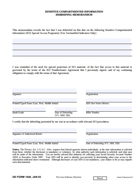 dd Form 1848 fillable