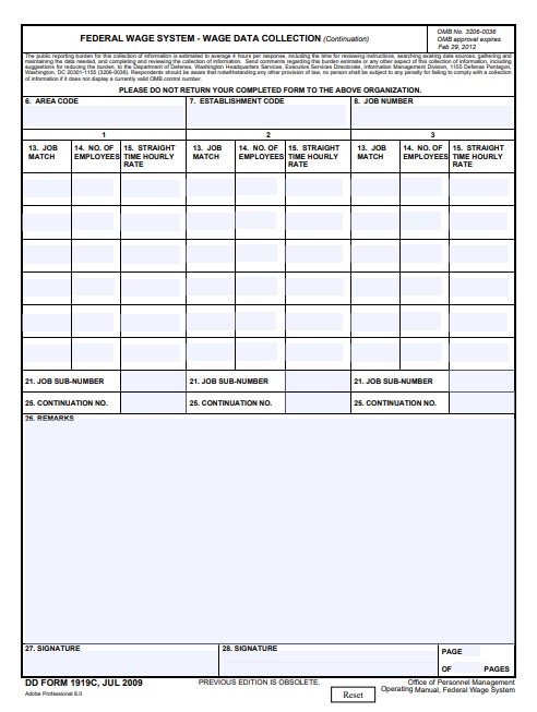 dd Form 1919C fillable