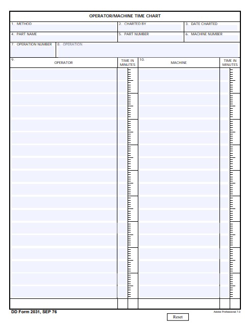 dd Form 2031 fillable