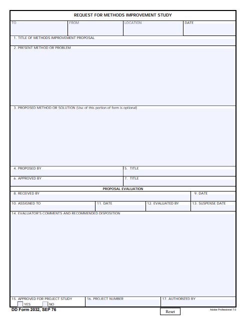 dd Form 2032 fillable