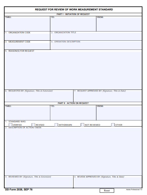 dd Form 2038 fillable