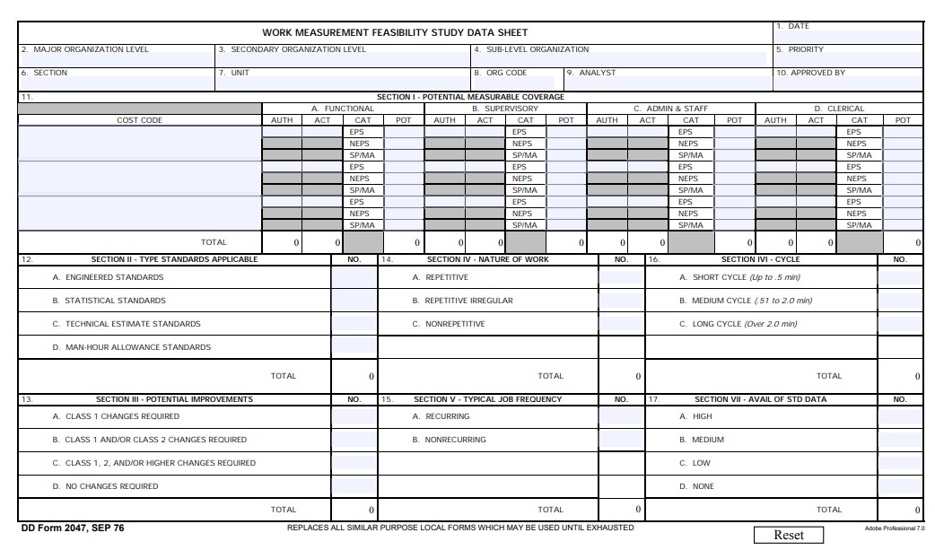 dd Form 2047 fillable