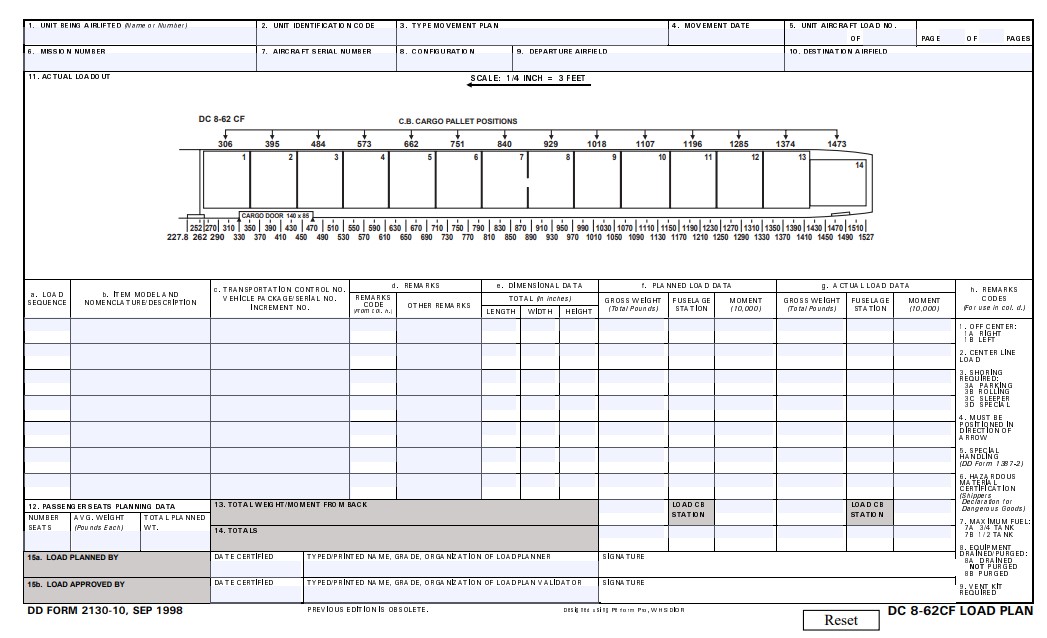 dd Form 2130-10 fillable