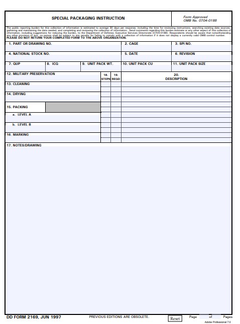 dd Form 2169 fillable