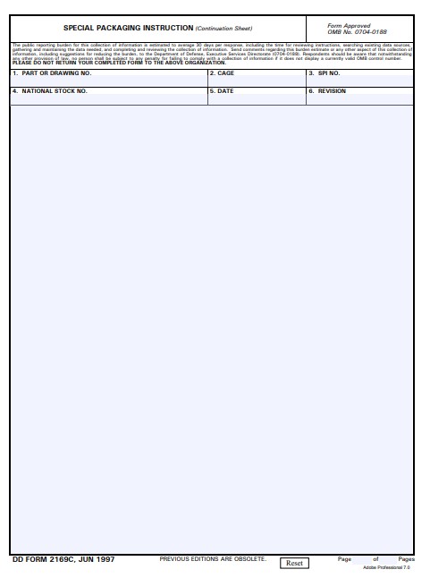 dd Form 2169C fillable