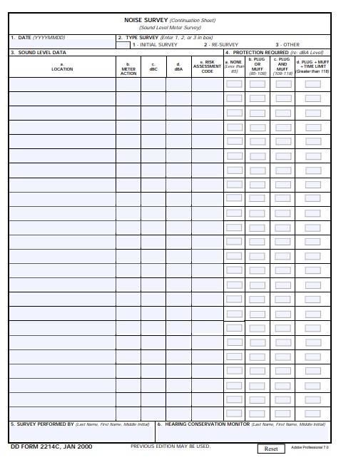 dd Form 2214C fillable