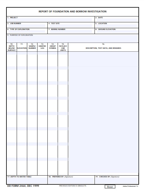 dd Form 2464 fillable