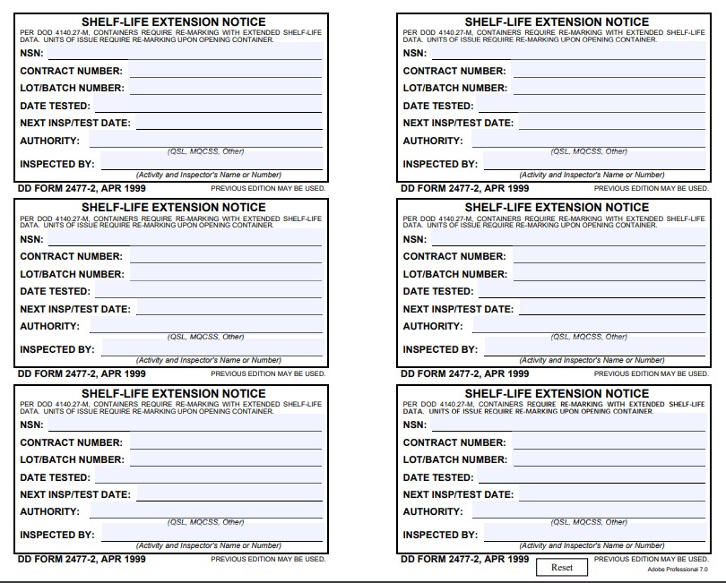 dd Form 2477-2 fillable