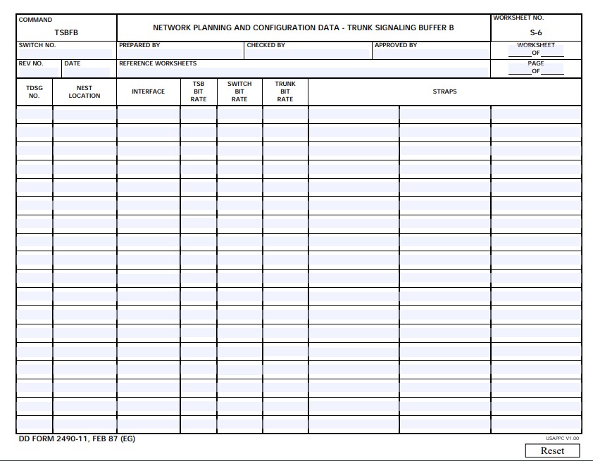 dd Form 2490-11 fillable