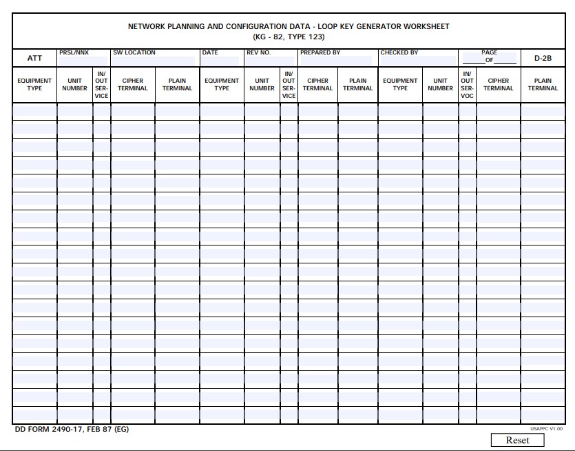 dd Form 2490-17 fillable