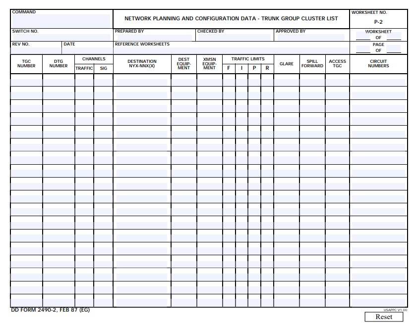 dd Form 2490-2 fillable