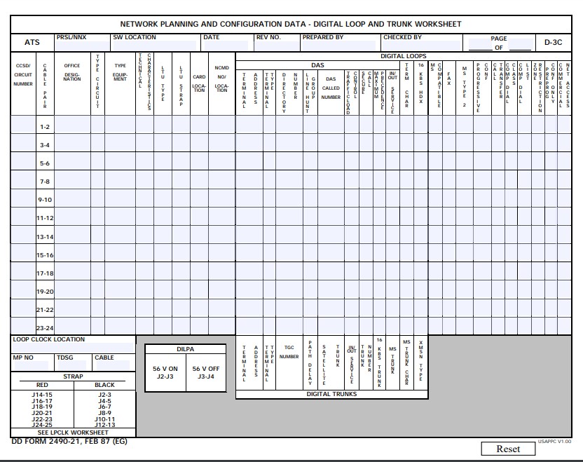 dd Form 2490-21 fillable