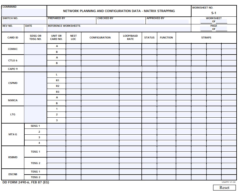 dd Form 2490-6 fillable