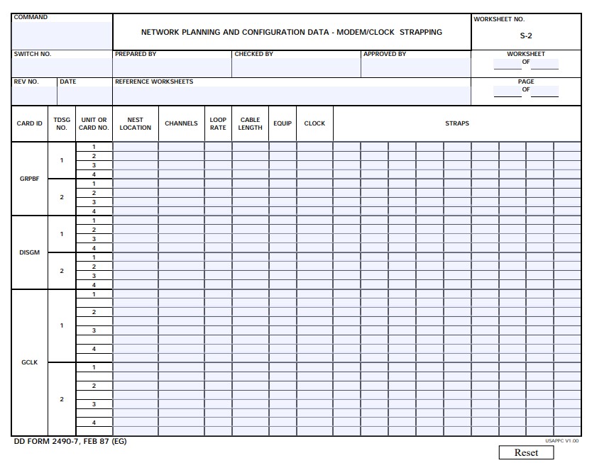 dd Form 2490-7 fillable