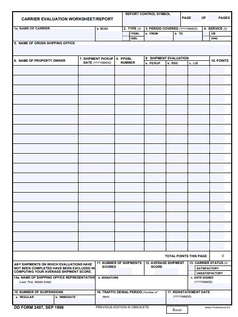 dd Form 2497 fillable