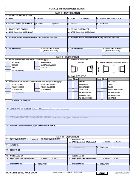 dd Form 2506 fillable