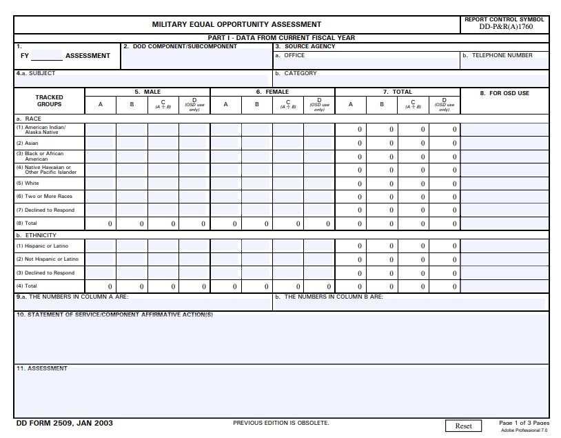 dd Form 2509 fillable