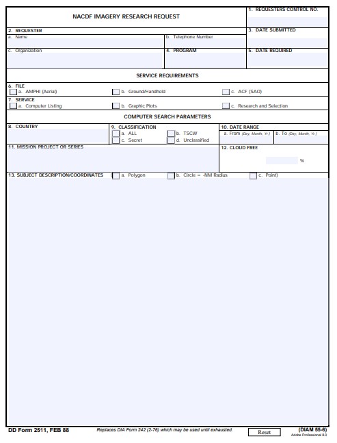 dd Form 2511 fillable