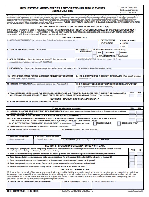 dd Form 2536 fillable