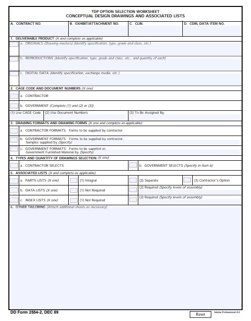 dd Form 2554-2 fillable