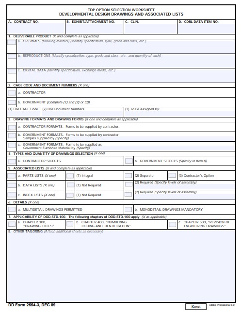 dd Form 2554-3 fillable