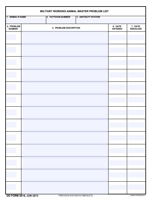 dd Form 2619 fillable