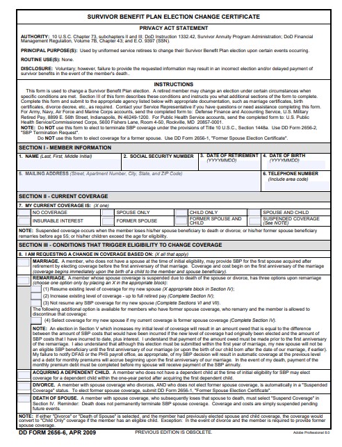 dd Form 2656-6 fillable