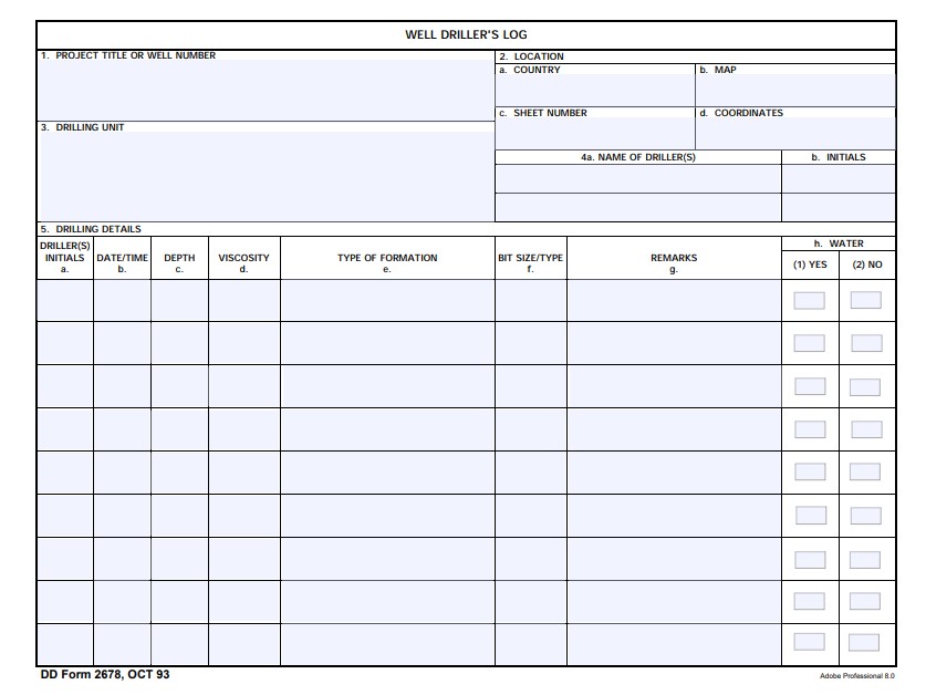 dd Form 2678 fillable