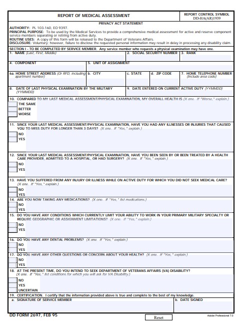 dd Form 2697 fillable