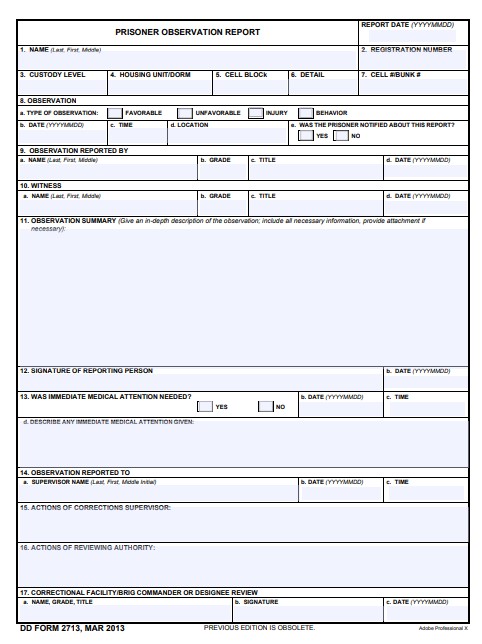 dd Form 2713 fillable