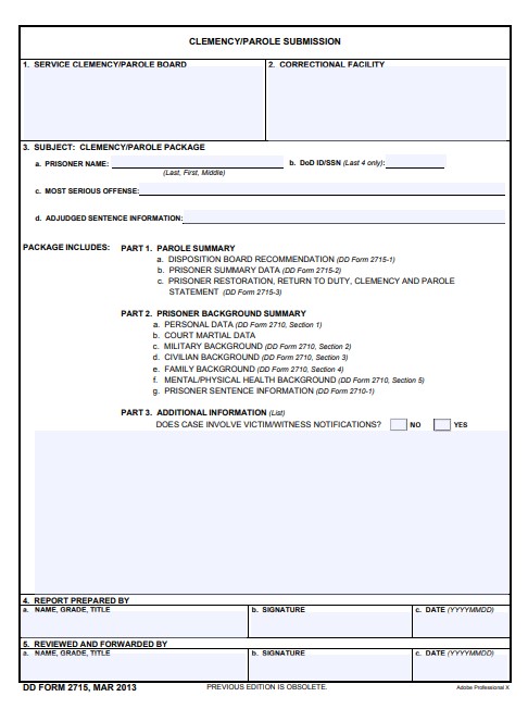 dd Form 2715 fillable