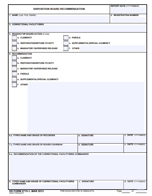 dd Form 2715-1 fillable