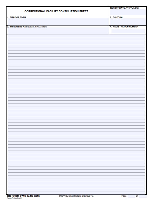 dd Form 2719 fillable