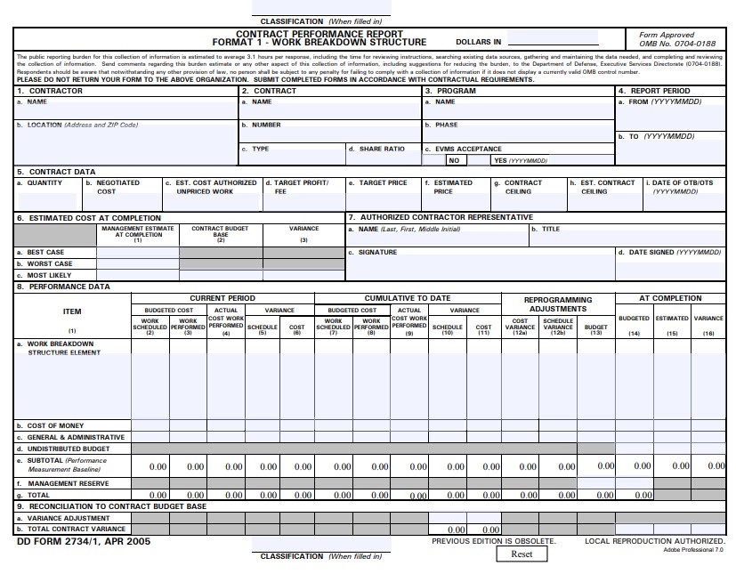 dd Form 2734/1 fillable