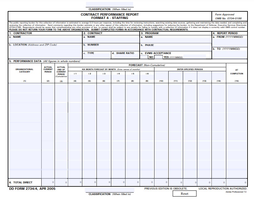 dd Form 2734/4 fillable