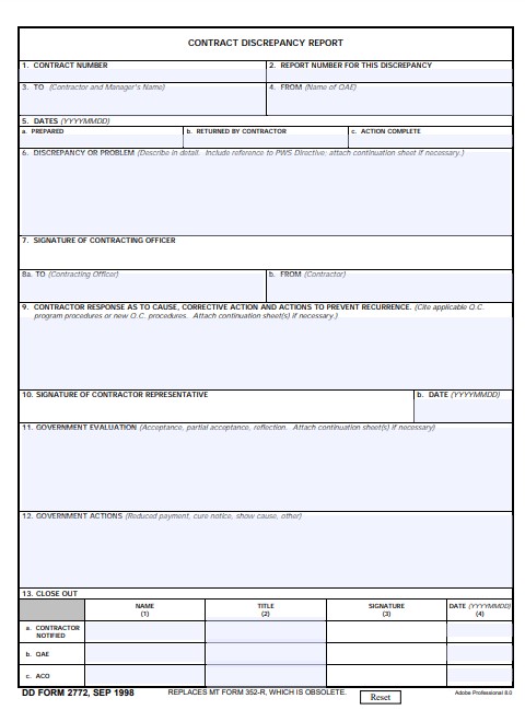 dd Form 2772 fillable