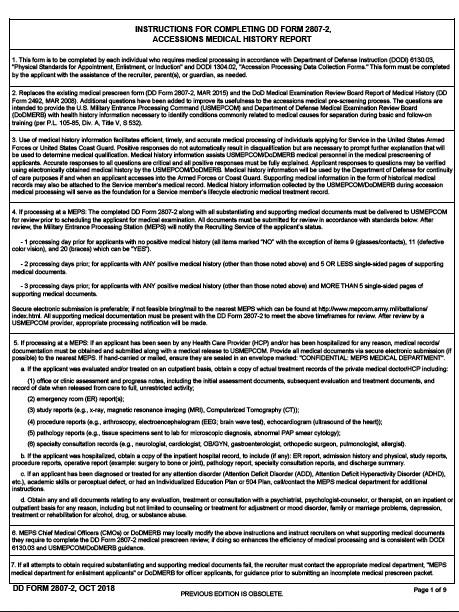 dd Form 2807-2 fillable