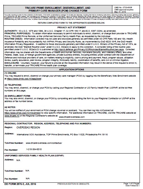 dd Form 2876-3 fillable