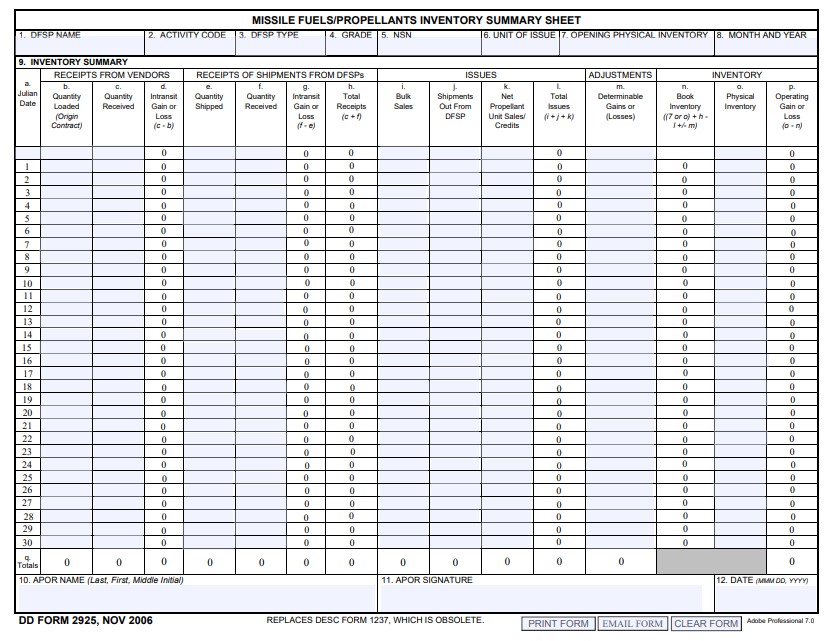 dd Form 2925 fillable