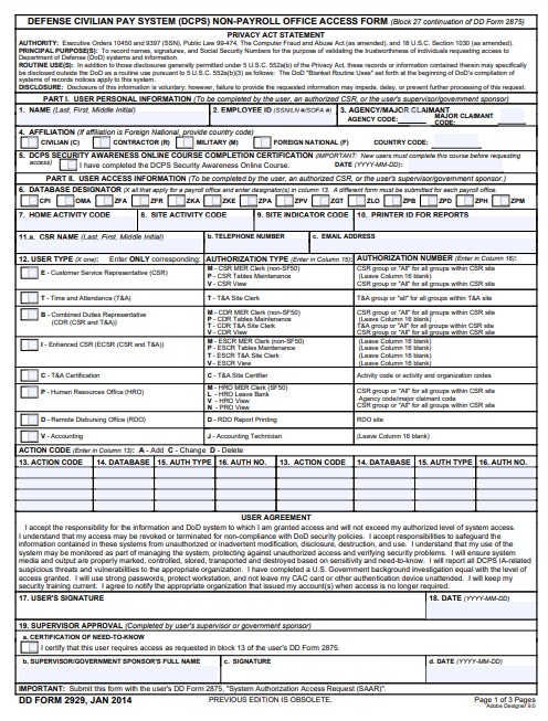 dd Form 2929 fillable