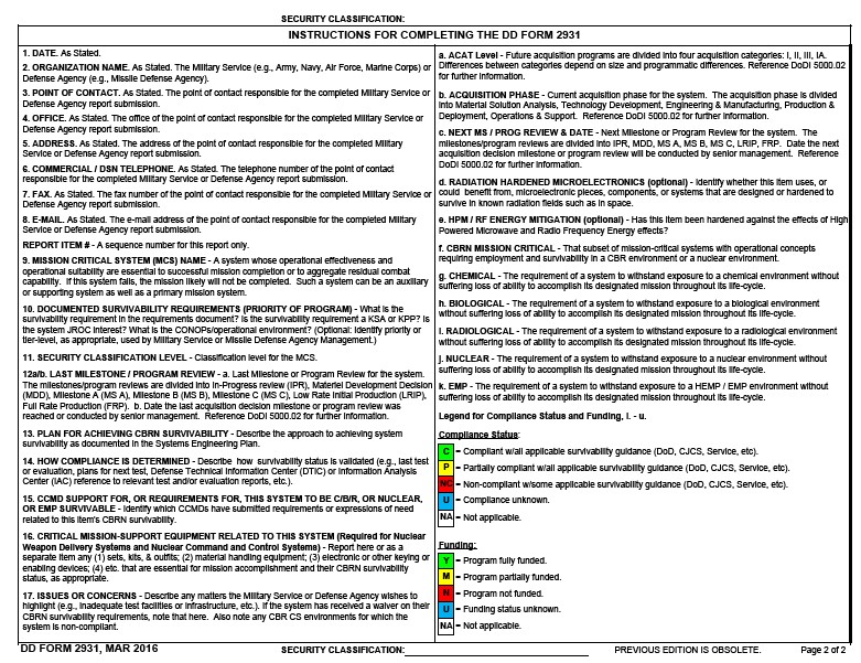 dd Form 2931 fillable