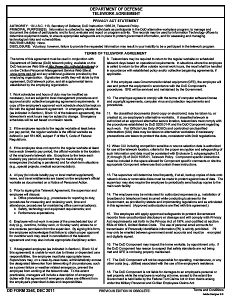 dd Form 2946 fillable