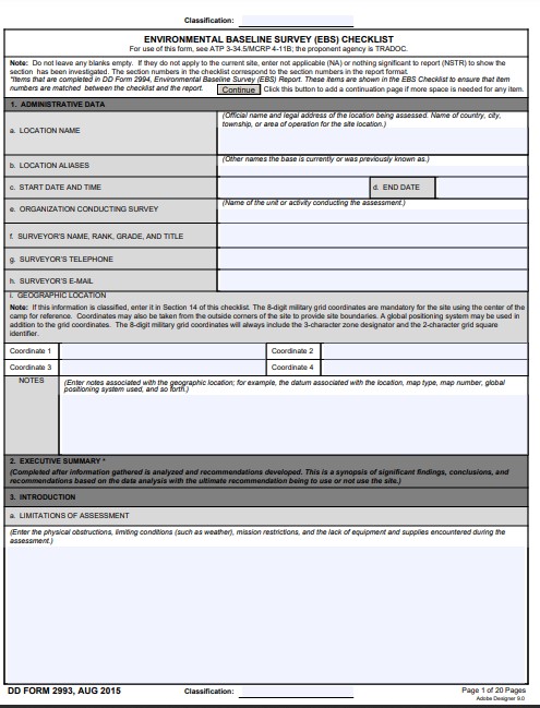 dd Form 2993 fillable