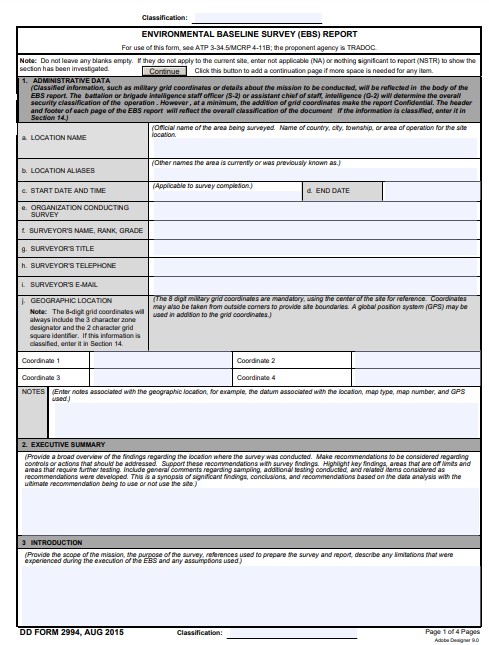 dd Form 2994 fillable