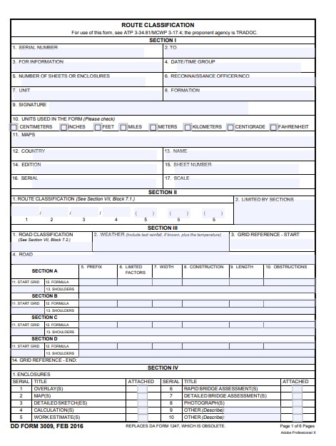 dd Form 3009 fillable