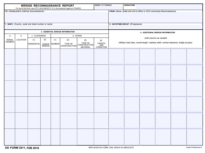 dd Form 3011 fillable