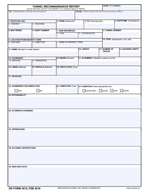 dd Form 3012 fillable