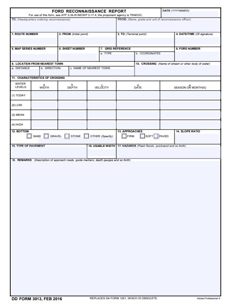 dd Form 3013 fillable