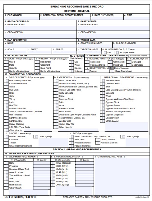 dd Form 3020 fillable