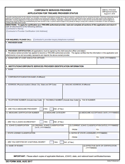 dd Form 3030 fillable